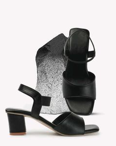 Black Heeled Sandals
