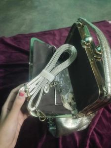 Stylish golden Handbag