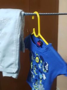 Girl's Outfit Set - Blue Top & Jeans