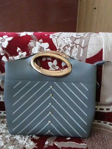 A Beautiful Grey Color Bag