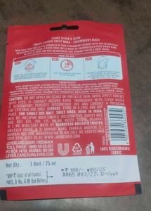 Lakme Blush &amp; Glow Strawberry Mask