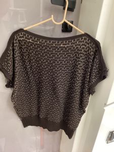 Stylish Brown Knit Top