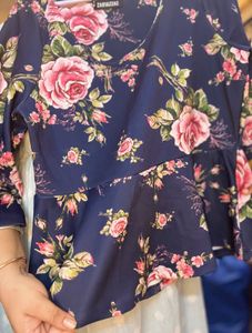 Floral Peplum Top