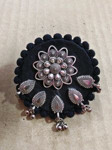 Boho Chic Silver Tone Brooch