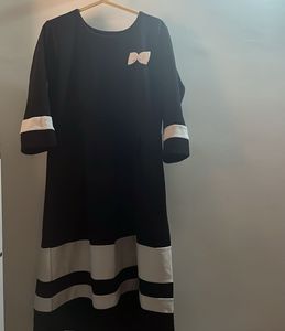Black &amp; White Striped Dress