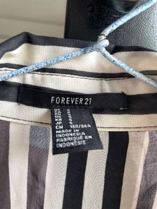 Striped Cold Shoulder Blouse