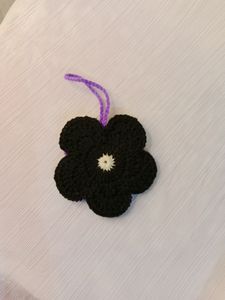 Crochet Flower Bag Charm