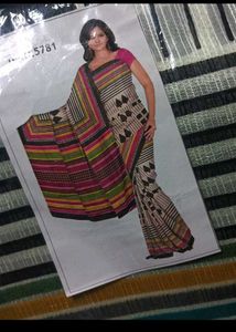 Elegant Striped Saree