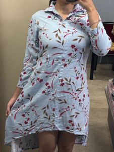 Blue Cotton Dress