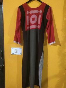 red brown kurta in new condition