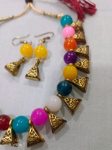 Necklace Set With Earrings
