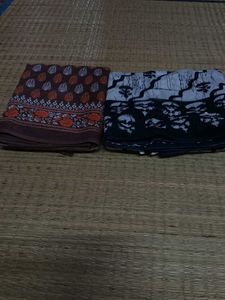 Combo Pack Of 2 Pure Soft Cotton saree
