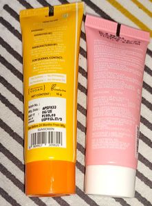 sunscreen &amp; facewash