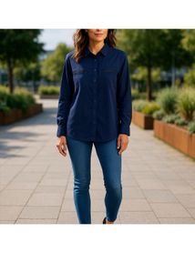 Two Tone color Button Down Shirt