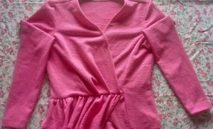 Pink Peplum Top