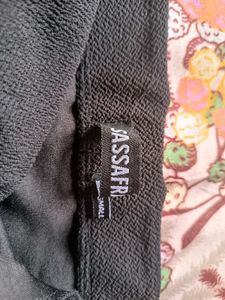 Black SASSAFRAS Pencil Skirt