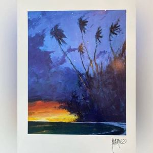 Marko Mavrovich Lithograph - Tropical Sunset