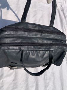 Prada Black Leather Shoulder Bag
