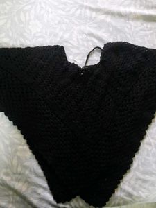 Stylish Black Crochet Top