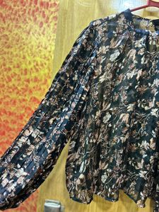 Floral Sheer Blouse