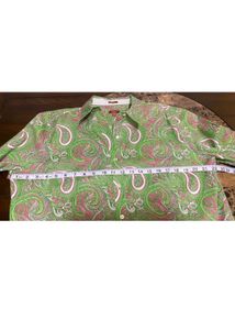 Talbots Womens 4 Wrinkle Resistant Button Blouse S