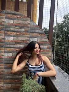 Crochet ocean ripple stitch Top