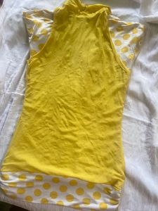 Yellow Polka Dot Top