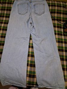 Ripped Wide Leg Jeans