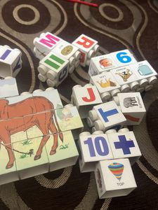 Block Puzzles 30 Piece Plastic Like New