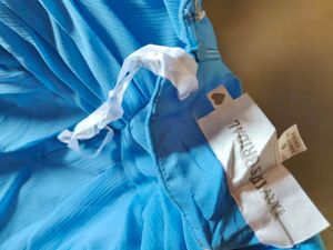 ✨ Stunning Blue Strapless Dress 🫶🏻😍