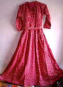 Party Wear Gown With Belt