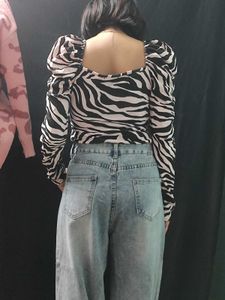 Zebra Print Bodysuit