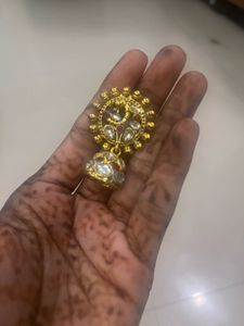 Gold Jhumka Earrings