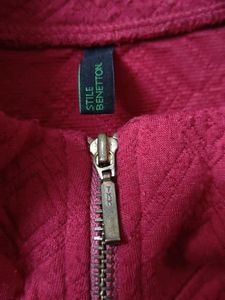United Colors of Benetton Red Quilted Jacket