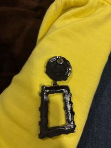 Dressberry Black Statement Earrings