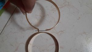 Round gold Plated Earrings