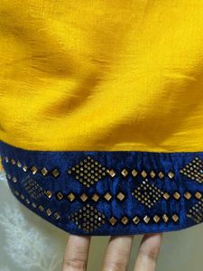 Mustard Stones Saree