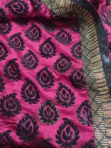 Party Wear English Wine Colour Saree