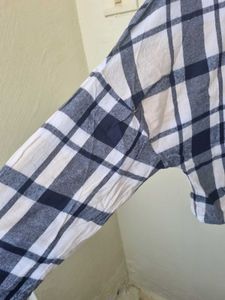 Plaid Button-Up Shirt