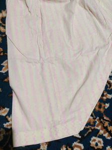 Pink Embroidered Kurta with salwar