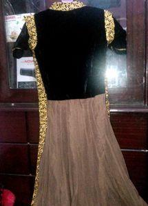 Anaarkali Gown Welwet Top