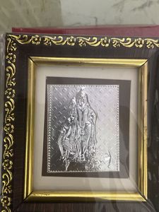 999 Pur Silver Murugar Framed Religious Idol