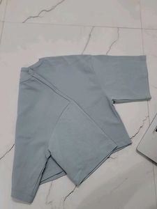 Grey Cropped T-Shirt