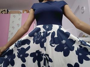 navy blue frock