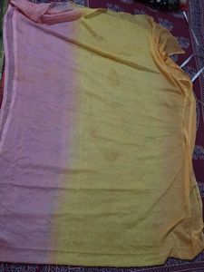 Pink &amp; Yellow Dupatta