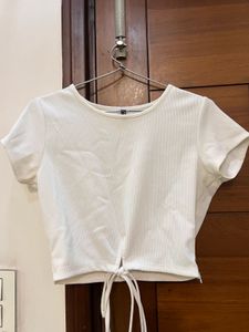 White Crop Top