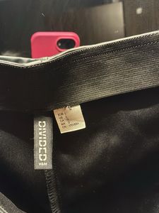 H&amp;M Faux Leather Split Hem Pants