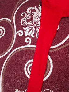 Red Love Print Dress