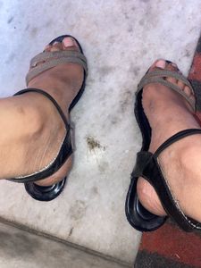 Sparkly Ankle Strap Heels