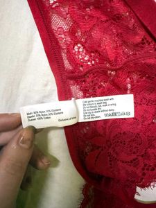 Red Lace Thong